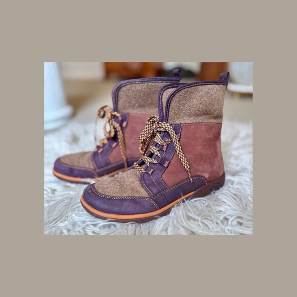 Chaco Women's Barbary Fold Top Lace Up Boots - Picture 1 of 7